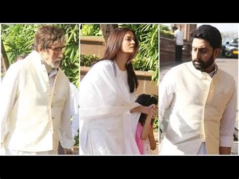 UNCUT B Towners At Prayer Meet Of Aishwarya Rai S Father Krishnaraj