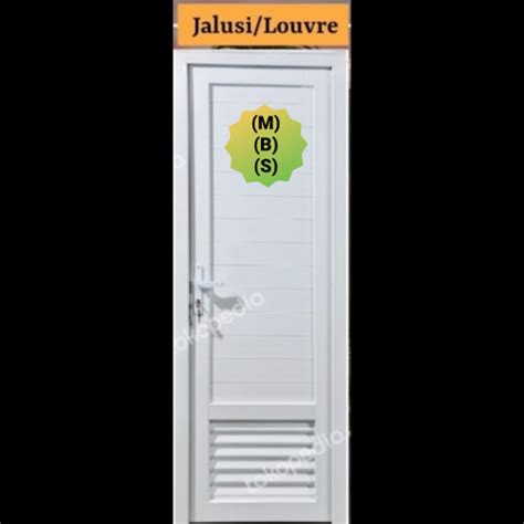 Jual Pintu Kamar Mandi UPVC Maximus Premium Jalusi Louvre L90 X