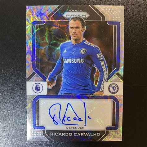 2022 23 Panini Prizm Epl Ricardo Carvalho Silver Choice Autograph