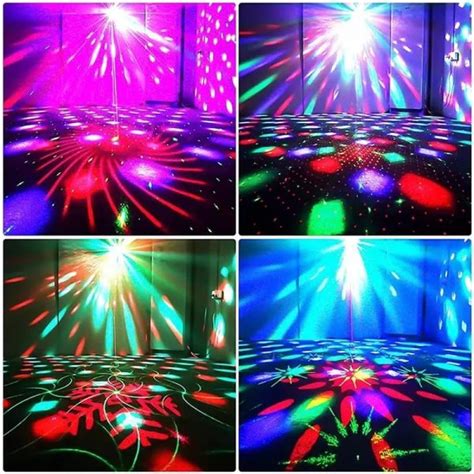 Luz Led Discoteca Estroboscópica Auto Giratoria Por Sonido InTouch Perú