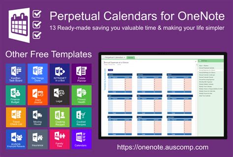 Collection of perpetual calendars. Ready made for OneNote. Please share