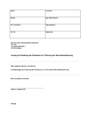 Fillable Online Ksv Sachsen Antrag Auf Erteilung Der Erlaubnis Zur