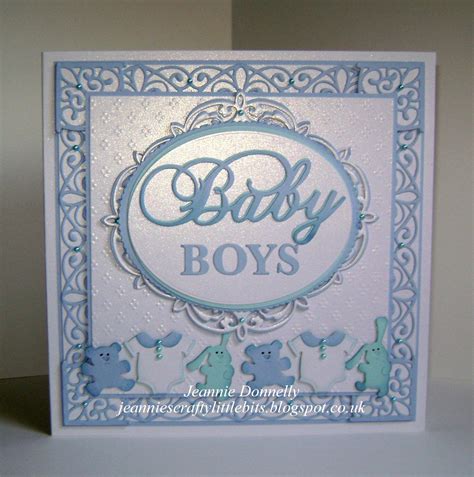 Twin Boys Card Dies From Creative Expressions Sue Wilson Canadian