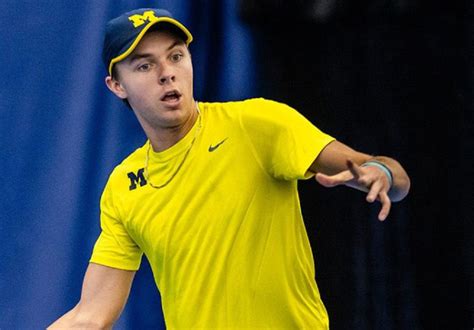 University of Michigan men's tennis team defeat Brown University 4-0