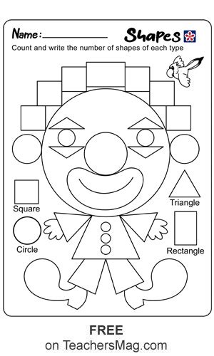 Shape And Counting Worksheets