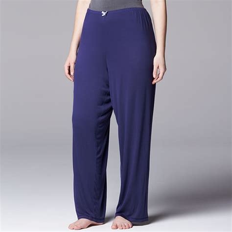 Plus Size Simply Vera Vera Wang Pajamas: Basic Luxury Pajama Pants