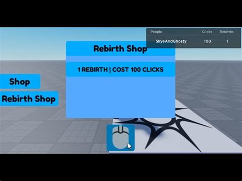 How To Make A Working Clicker Simulator Part Rebirth System Roblox