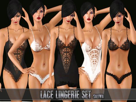 The Sims Resource Lace Lingerie Set