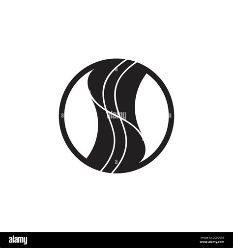 Stripes Circle Curves Logo Vector Stock Vector Image And Art Alamy