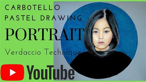 Drawing A Portrait With Carbothello Chalk Pencils Using The Verdaccio