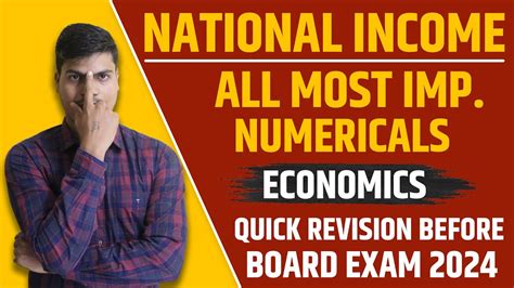 Most Important Numericals All Types National Income Class