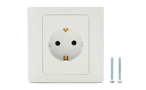 Single EU German Standard Electrical Plug Socket Wall Power Outlet