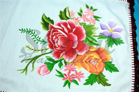 Pintura Dibujos De Flores Para Pintar En Tela Manteles