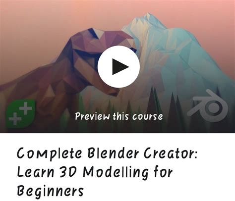 Complete Blender Creator Learn 3d Modelling For Beginners Indie Game