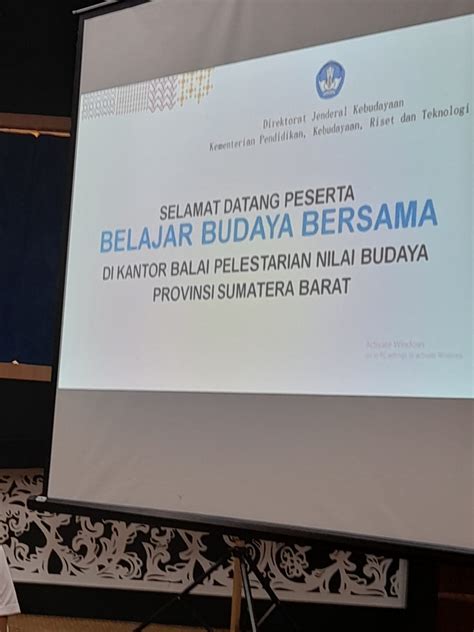 Belajar Budaya Bersama Balai Pelestarian Nilai Budaya Bpnb Sma