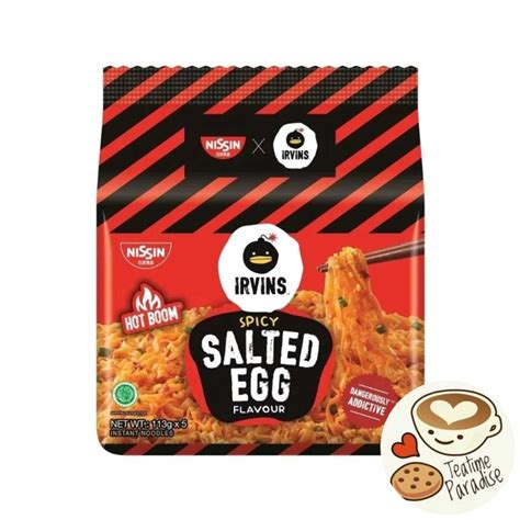 Nissin Irvins Spicy Salted Egg Packet Noodles 113g X 5packs Shopee Malaysia