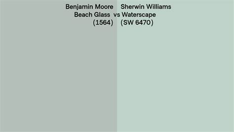 Benjamin Moore Beach Glass 1564 Vs Sherwin Williams Waterscape Sw