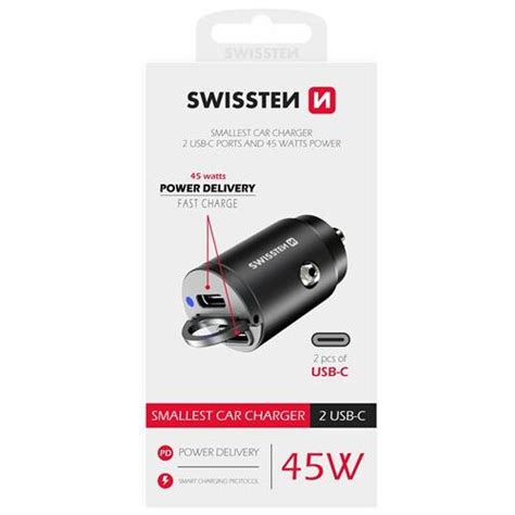 Swissten Cl Adapt R Pd X Usb C W Nano Autonab Je Ka Ern Smarty Cz