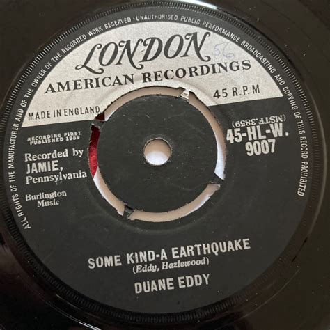 Duane Eddy London 45 HL W 9007 First Love 1st Tears Some Kind Of