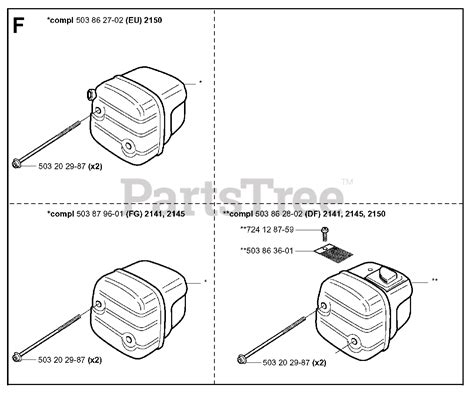 Jonsered 2150 Jonsered Chainsaw 2001 09 Muffler Parts Lookup With Diagrams Partstree