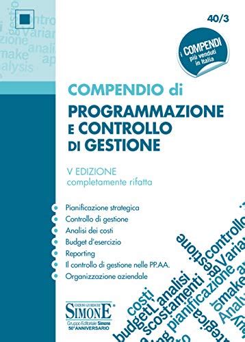 Compendio Di Programmazione E Controllo Di Gestione Pianificazione