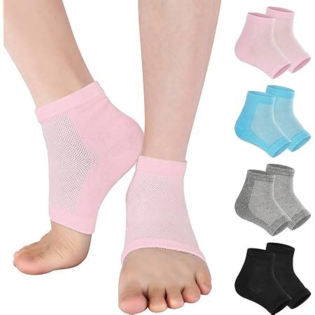 Amazon Moisturizing Gel Heel Sleeves Pairs Gel Lined Fuzzy