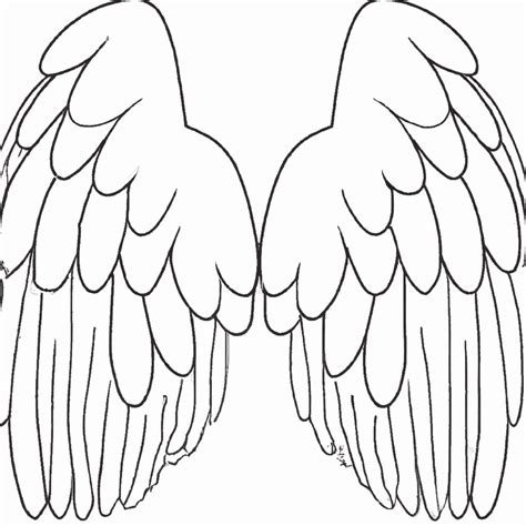 7 Desenhos De Asas De Anjo Realistas Para Imprimir E Colorir