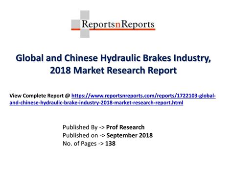 PPT Hydraulic Brakes Market 2018 Major Manufacturers Analysis And