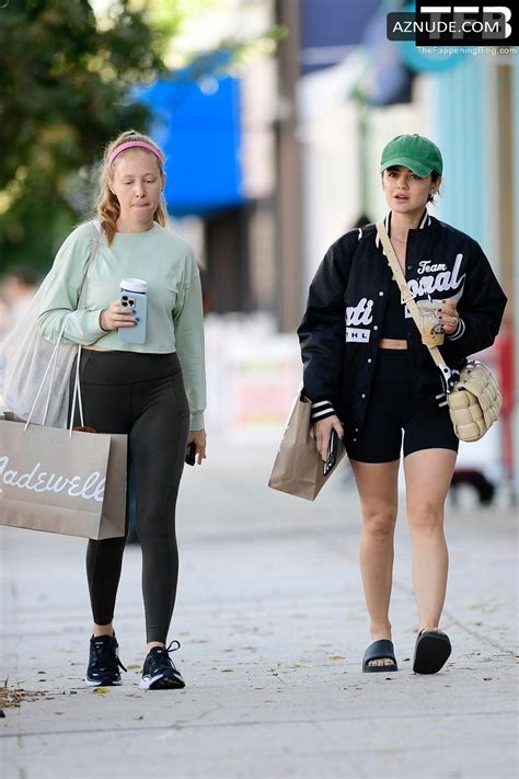 Lucy Hale Sexy Seen Showing Off Her Hot Legs Out With A Friend In Studio City Aznude