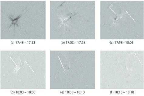 Running Differences For Images Taken Between 17 48 UT And 18 18 UT With