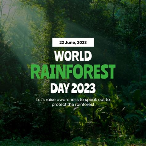 World Rainforest Day Template Postermywall