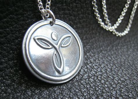 Hand Crafted Custom Logo Medallion Pendant In Sterling Silver by ...