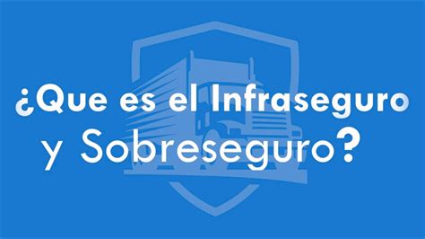 Que Es El Infraseguro Y Sobreseguro YouTube