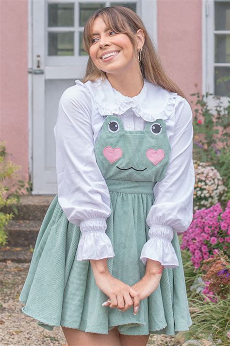 Matcha Frog Pinafore Frog Dress Kawaii Clothes Pastel Outfit