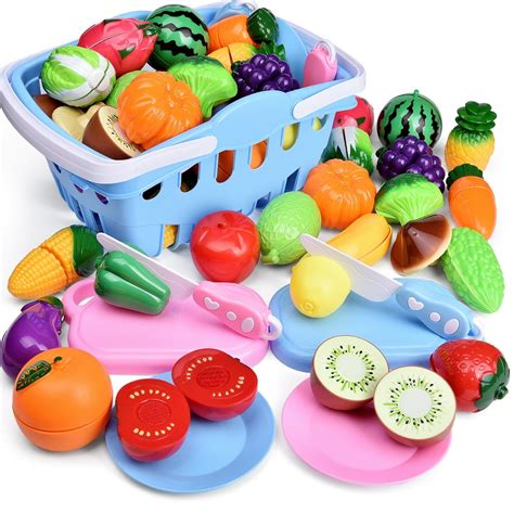 FUN LITTLE TOYS 30 Piece Fruits and Vegetables Toy Play Set - Walmart.com - Walmart.com