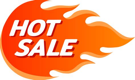 Hot Sale Price Labels Template Designs With Flame Png