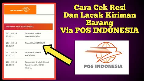 Cara Cek Resi Lacak Kiriman Barang Via Pos Indonesia Tahun