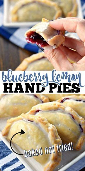 Blueberry Lemon Hand Pies Take Just 30 Minutes To Prepare With A Flaky Crust And Citrus Glaze