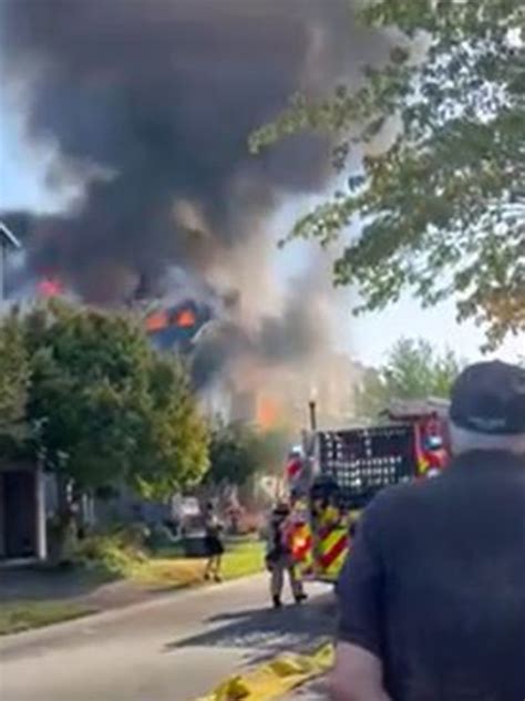 Three Dead After Plane Crashes Into Homes Sparking A Massive Fire