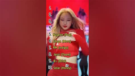 My Favourite Top 10 K Pop Solo Songs In 2022 K Pop Solo Songs Shorts