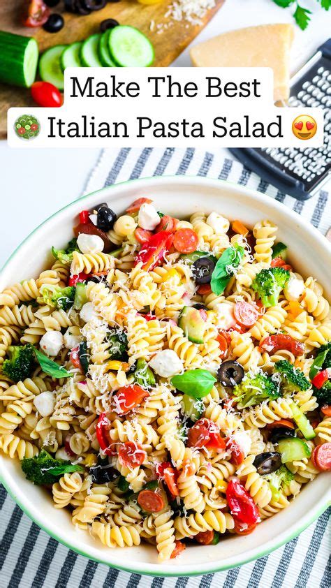 Make The Best 🥗 Italian Pasta Salad 😍