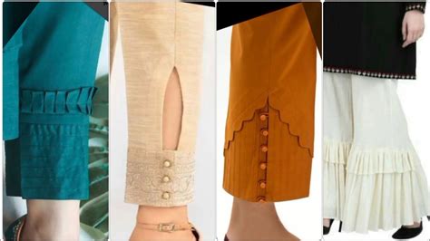 Beautiful Latest Stylish Trousers Poncha Shalwar Palazzo Pants Designs