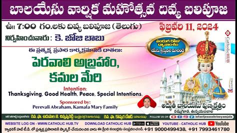 LIVE ANNUAL FEAST OF INFANT JESUS FEAST HOLY MASS 07 AM NFANT