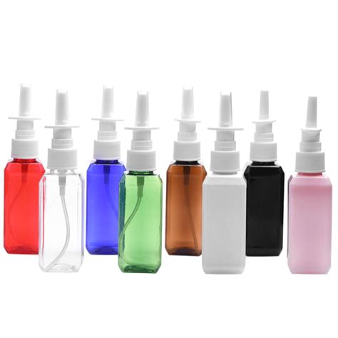 50ml Clear Empty Plastic Nasal Spray Bottles Pump Sprayer Mist Nose