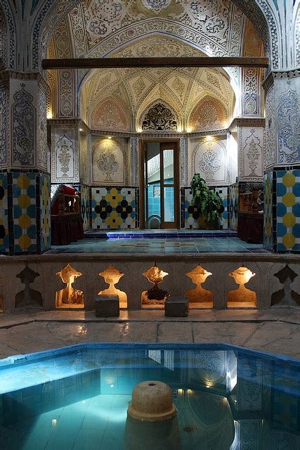 Interior Sultan Mir Ahmed Hammam Kashan Iran Architecture Islamic