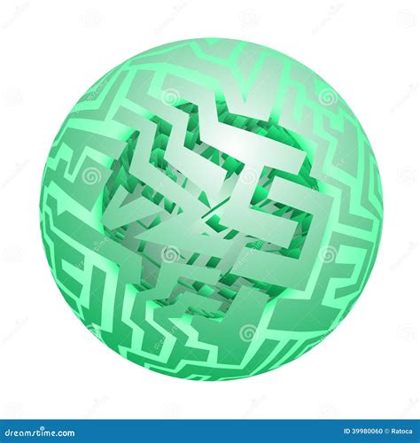 Green Ball Icon Stock Vector Illustration Of Decorative 39980060