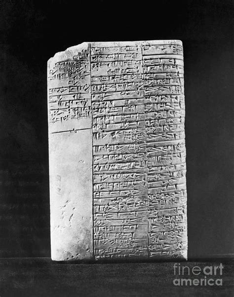 Ancient Sumerian Tablet With Inscription Photograph by Bettmann - Fine ...