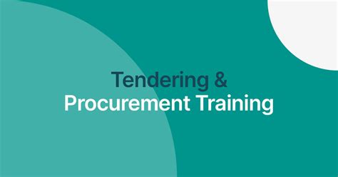 Tendering and Procurement Training | Tender Writing Training