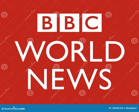 BBC World logo news editorial image. Illustration of broadcasting ...