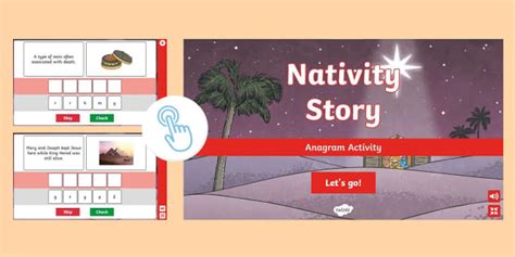 Nativity Story Anagrams Activity Professor Feito Twinkl